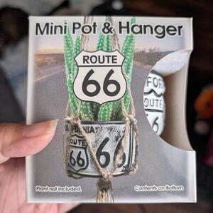 Route 66 Mini Pot & Hanger